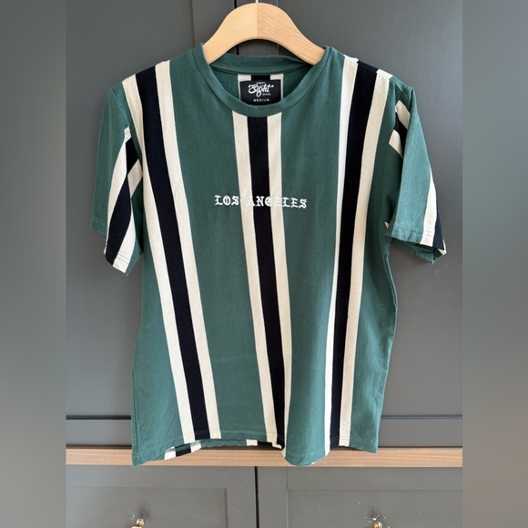 Eighty Eight Los Angeles Striped Tee • M • - Picture 1 of 5